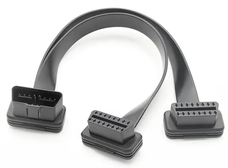 Câble de rallonge et répartiteur OBD2 16 broches 2 pièces (30 cm) | Interface