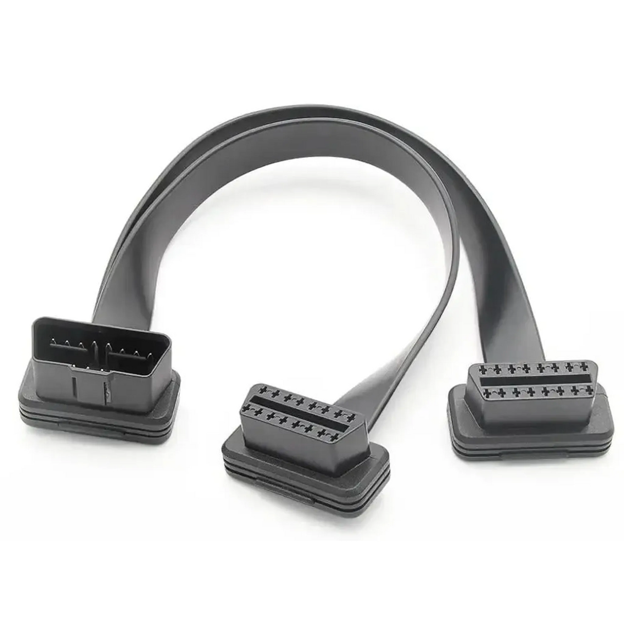 Câble prolongateur et répartiteur OBD2 16 broches 2 pièces (30 cm) | Interface
