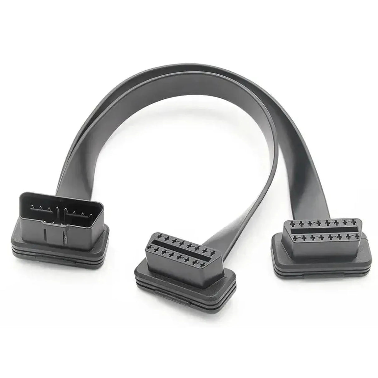 Câble prolongateur et répartiteur OBD2 16 broches 2 pièces (30 cm) | Interface