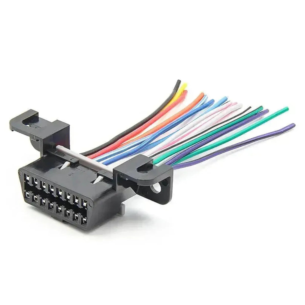Port OBD2 16 broches (Femelle) avec 16 câbles à extrémité ouverte (10 cm) | Accessoires