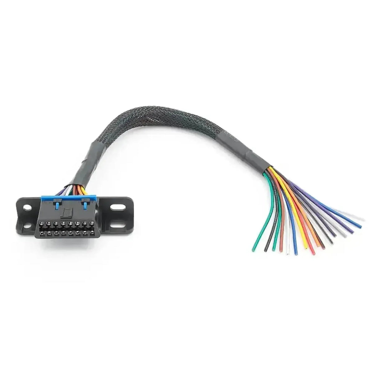 Port OBD2 16 broches (Femelle) avec 16 câbles à extrémité ouverte (30 cm) | Accessoires