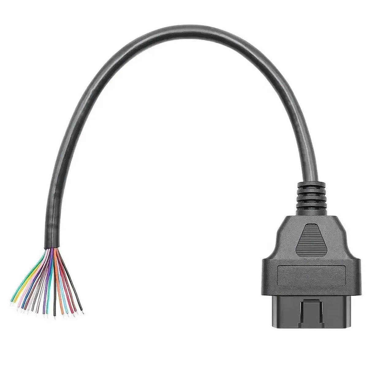 Connecteur OBD2 16 broches (Mâle) avec 16 câbles à extrémités ouvertes (30 cm) | Accessoires