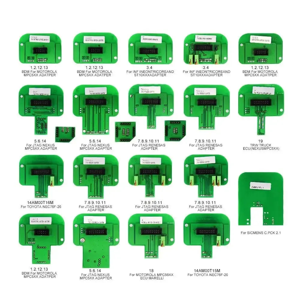 Ensemble d'adaptateurs (22 pièces) pour la programmation ECU | Accessoires