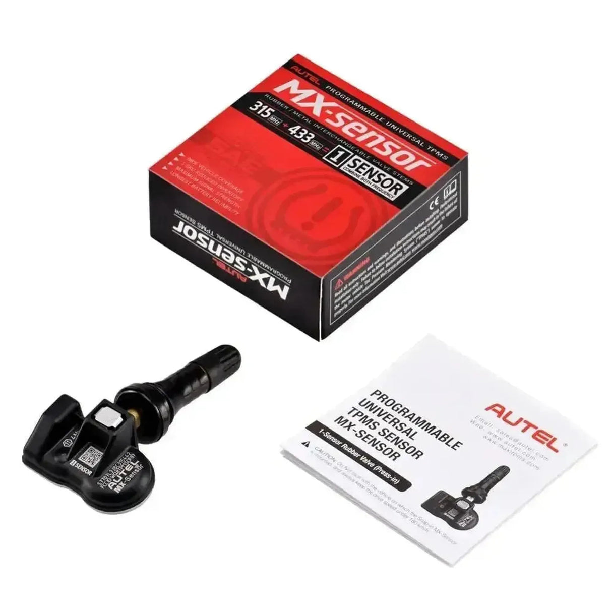 Autel MX-Capteur 315MHz+433MHz (Caoutchouc) | Capteur TPMS (Pressé)