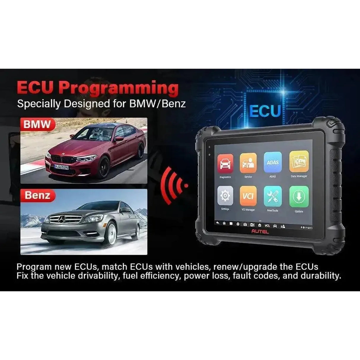 Autel MaxiCom Ultra Lite | Appareil de diagnostic | Voiture