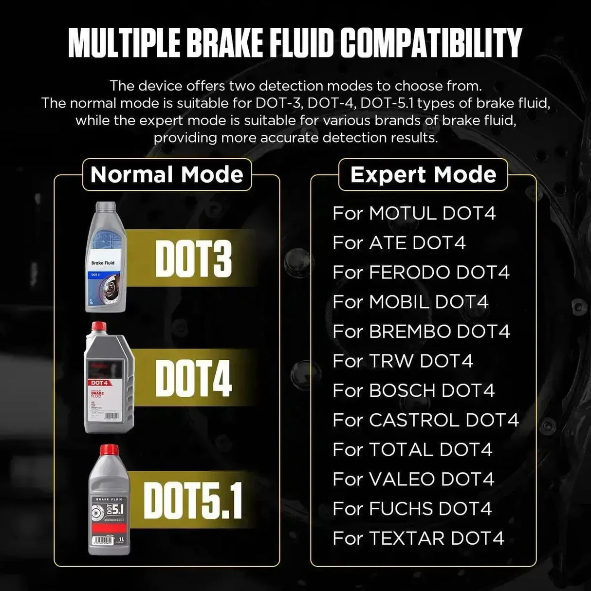 Autool AS502 | Testeur de liquide de frein