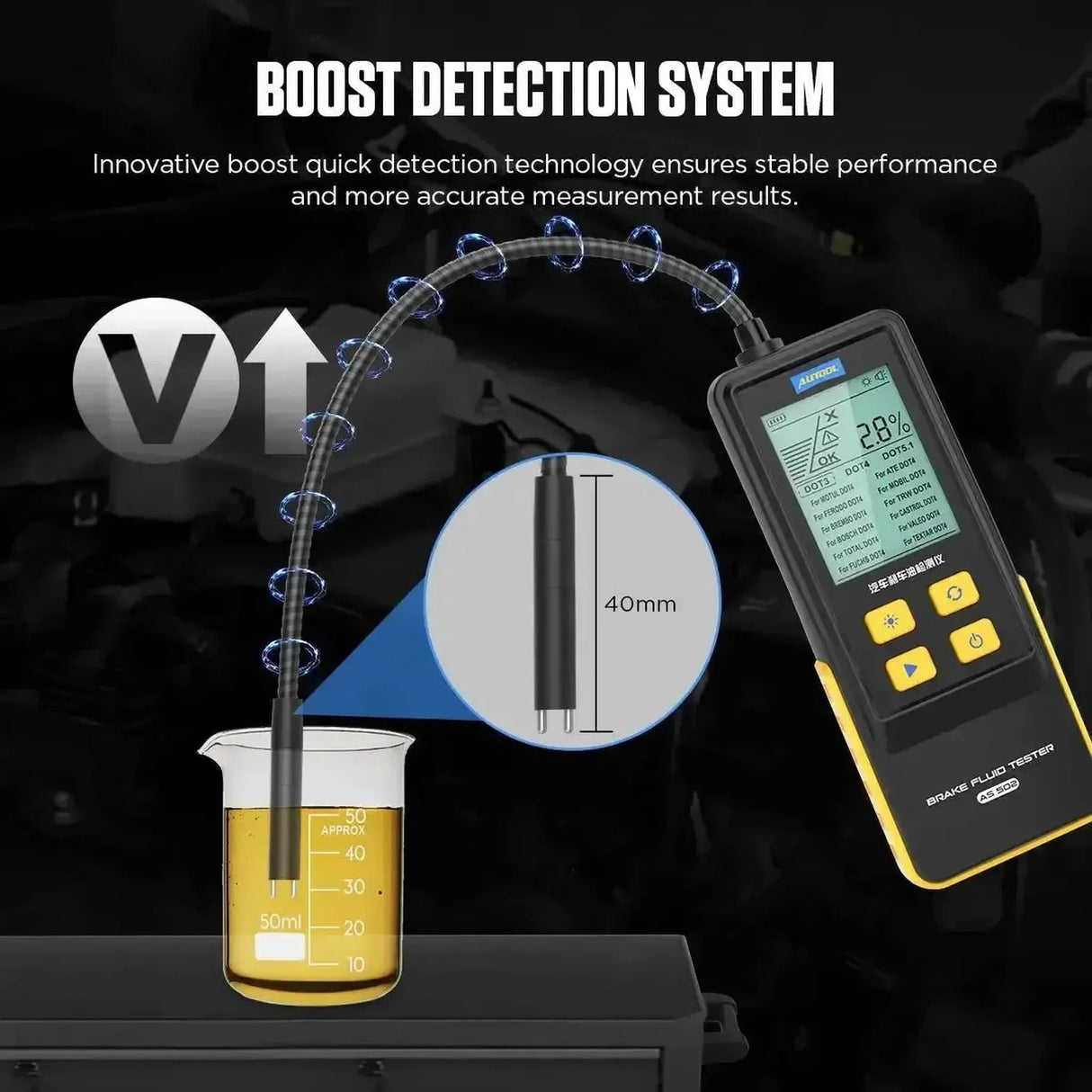 Autool AS502 | Testeur de liquide de frein