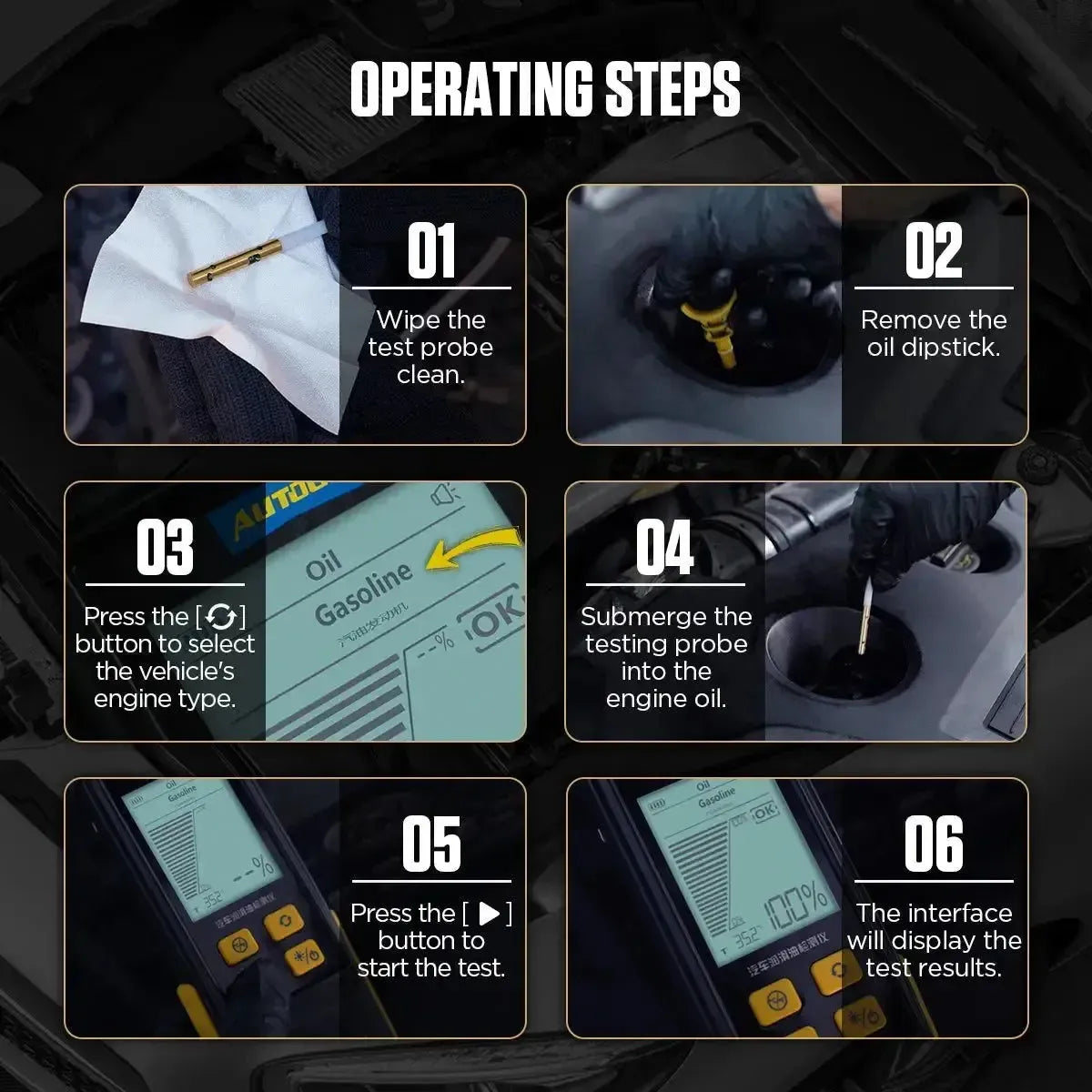 Autool AS503 | Testeur d'huile moteur