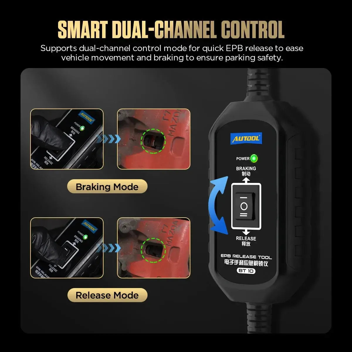 Autool BT10 | Outils de déverrouillage électronique de frein de stationnement