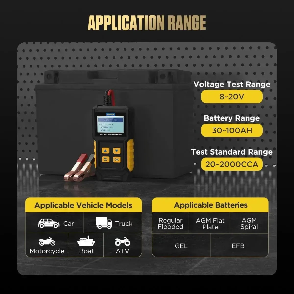 Autool BT360 | Testeur de batterie