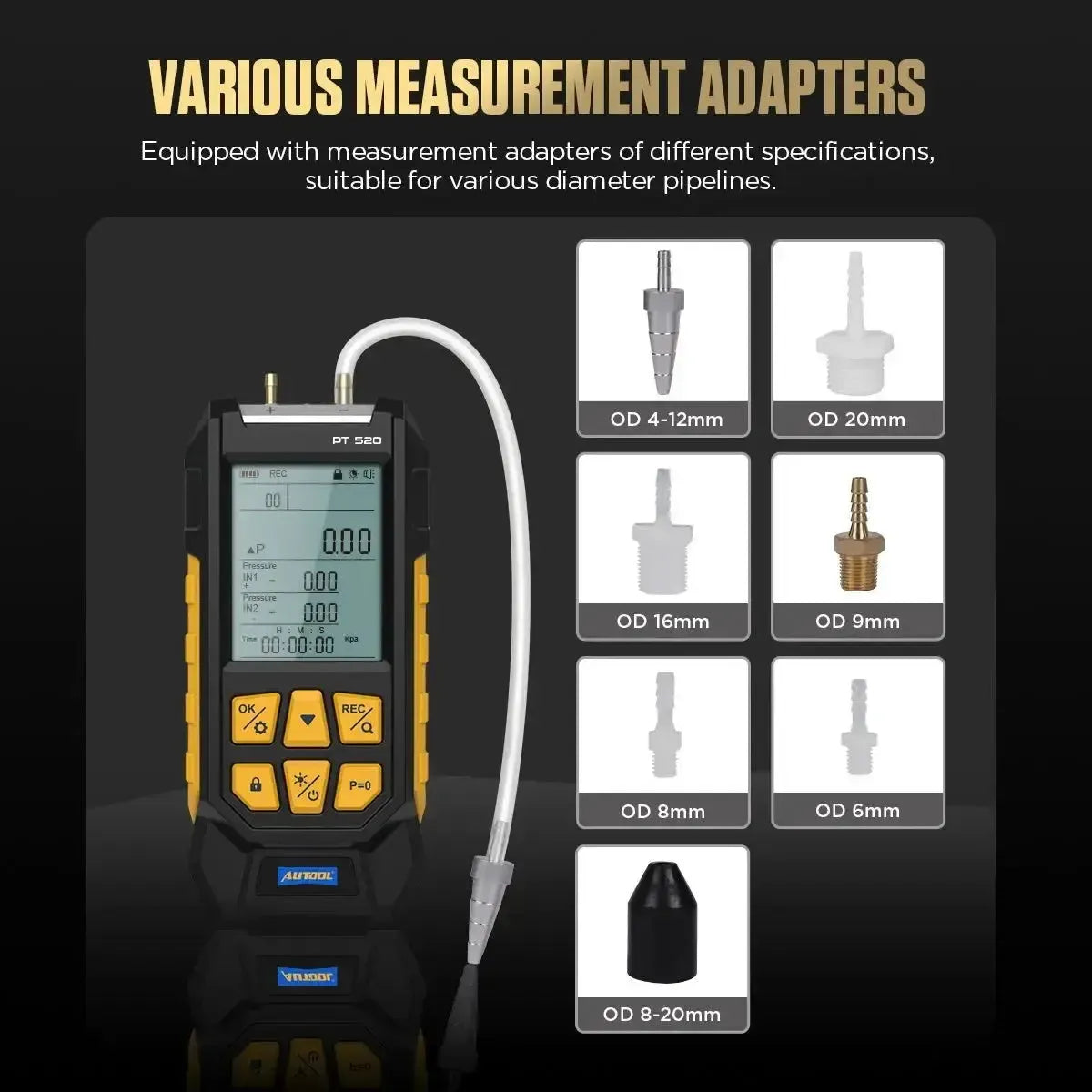 Autool PT520 | Testeur de pression d'air