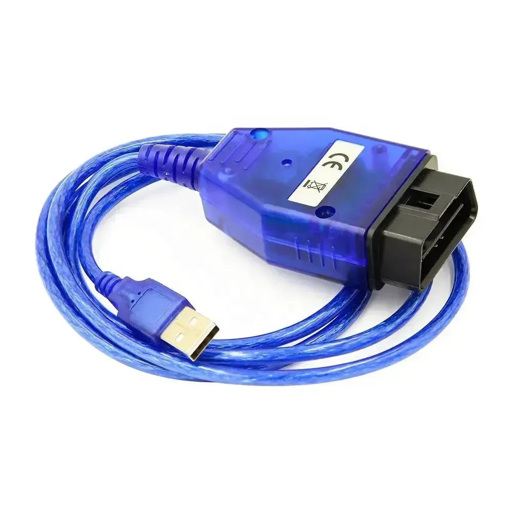 BMW K+DCAN OBD2 - câble d'interface USB Switch bleu