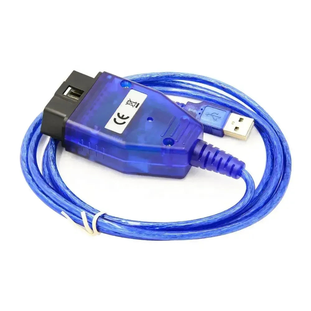 BMW K+DCAN OBD2 - câble d'interface USB Switch bleu