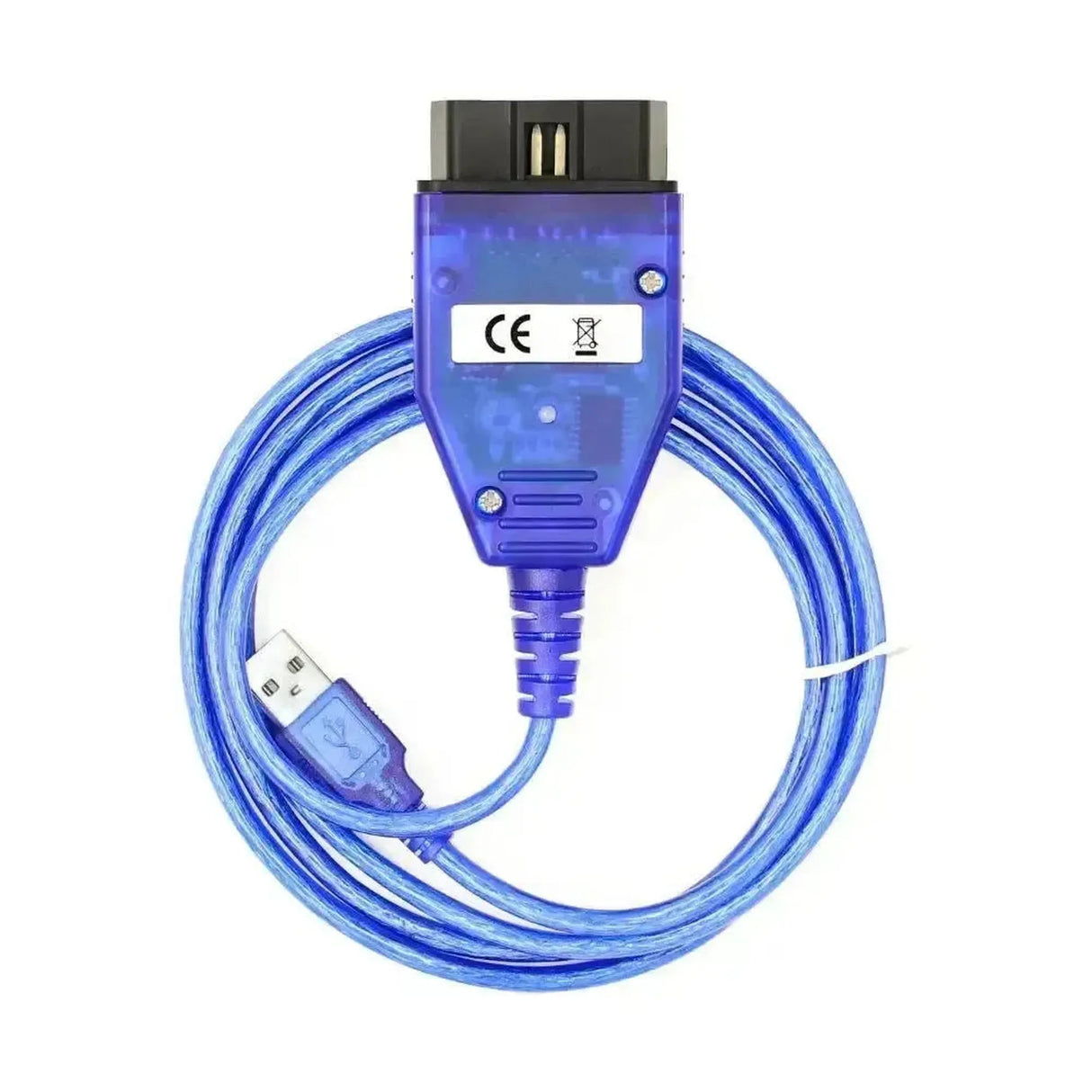 BMW K+DCAN OBD2 - USB (Commutateur) | Câble d'interface (Bleu)