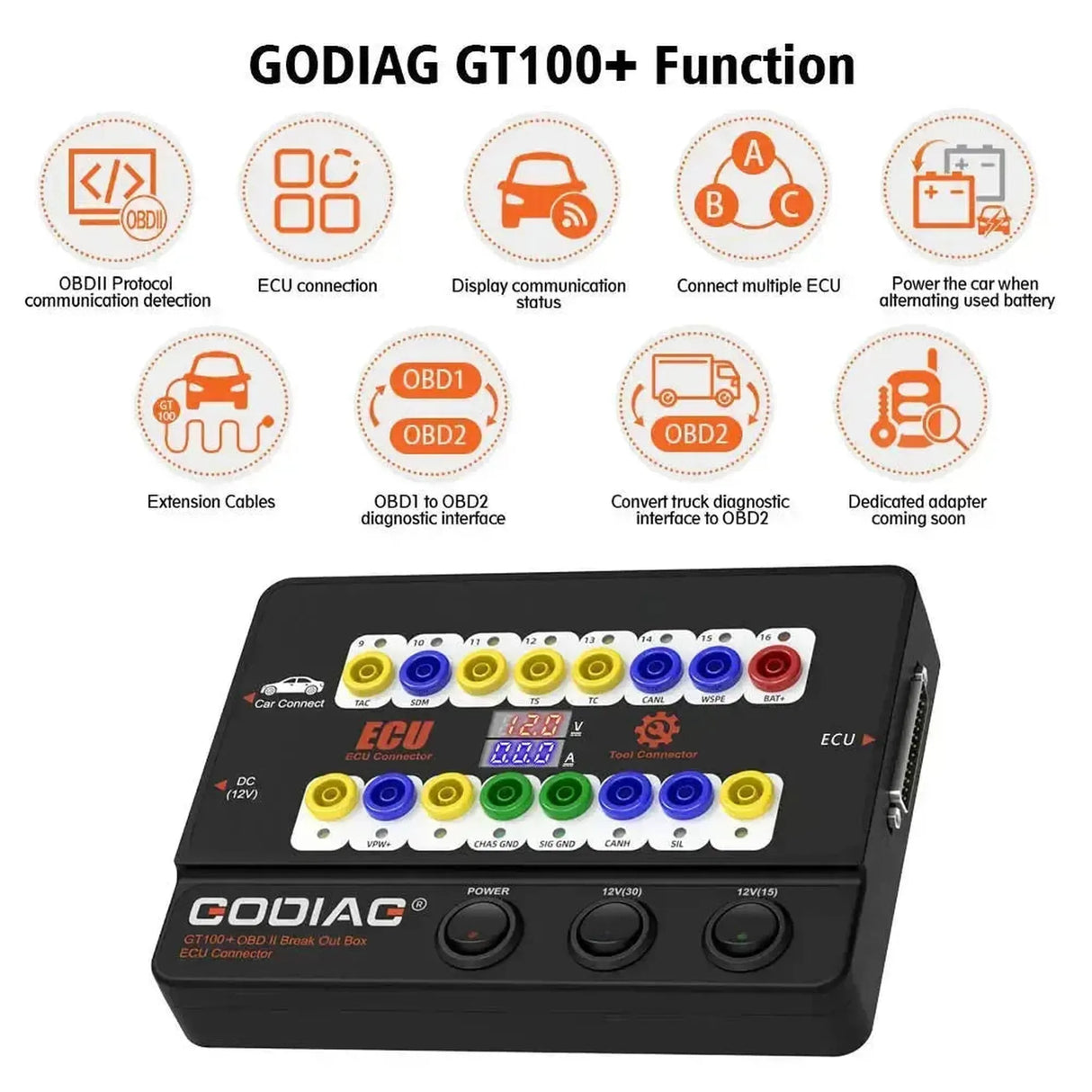 GoDiag GT100+ | Boîte de dérivation