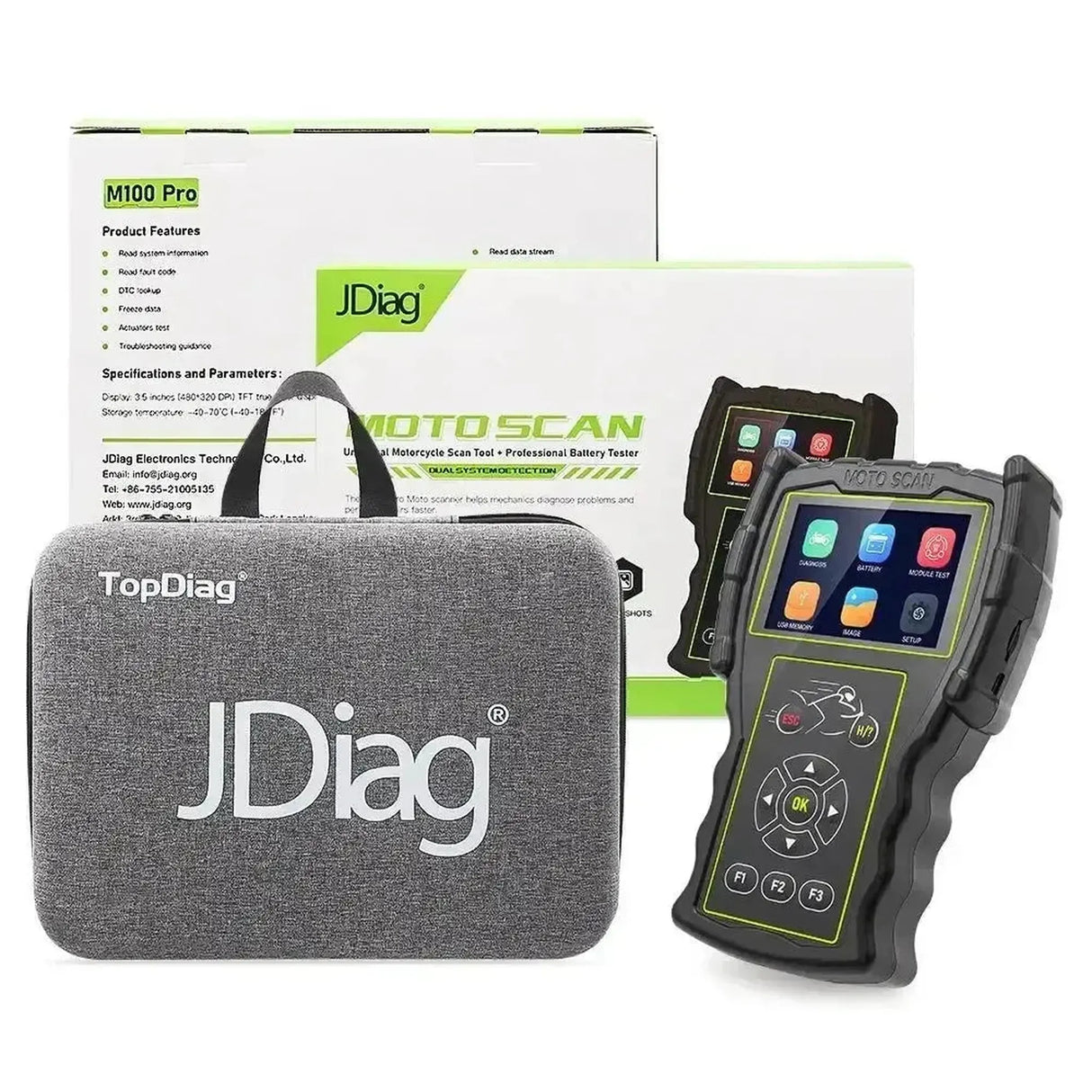 JDiag M100 Pro Appareil de diagnostic complet pour Moto