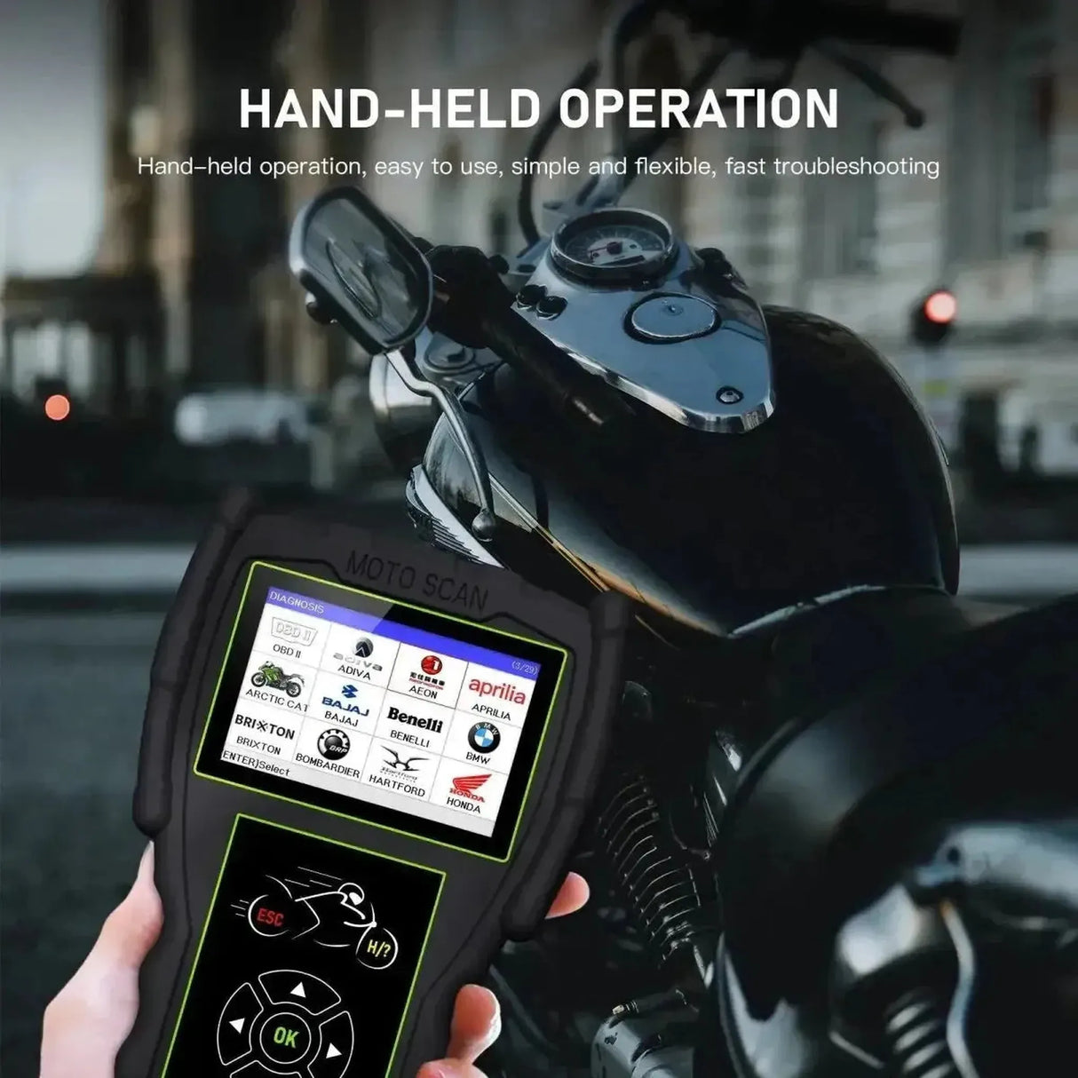 JDiag M100 Pro Appareil de diagnostic complet pour Moto