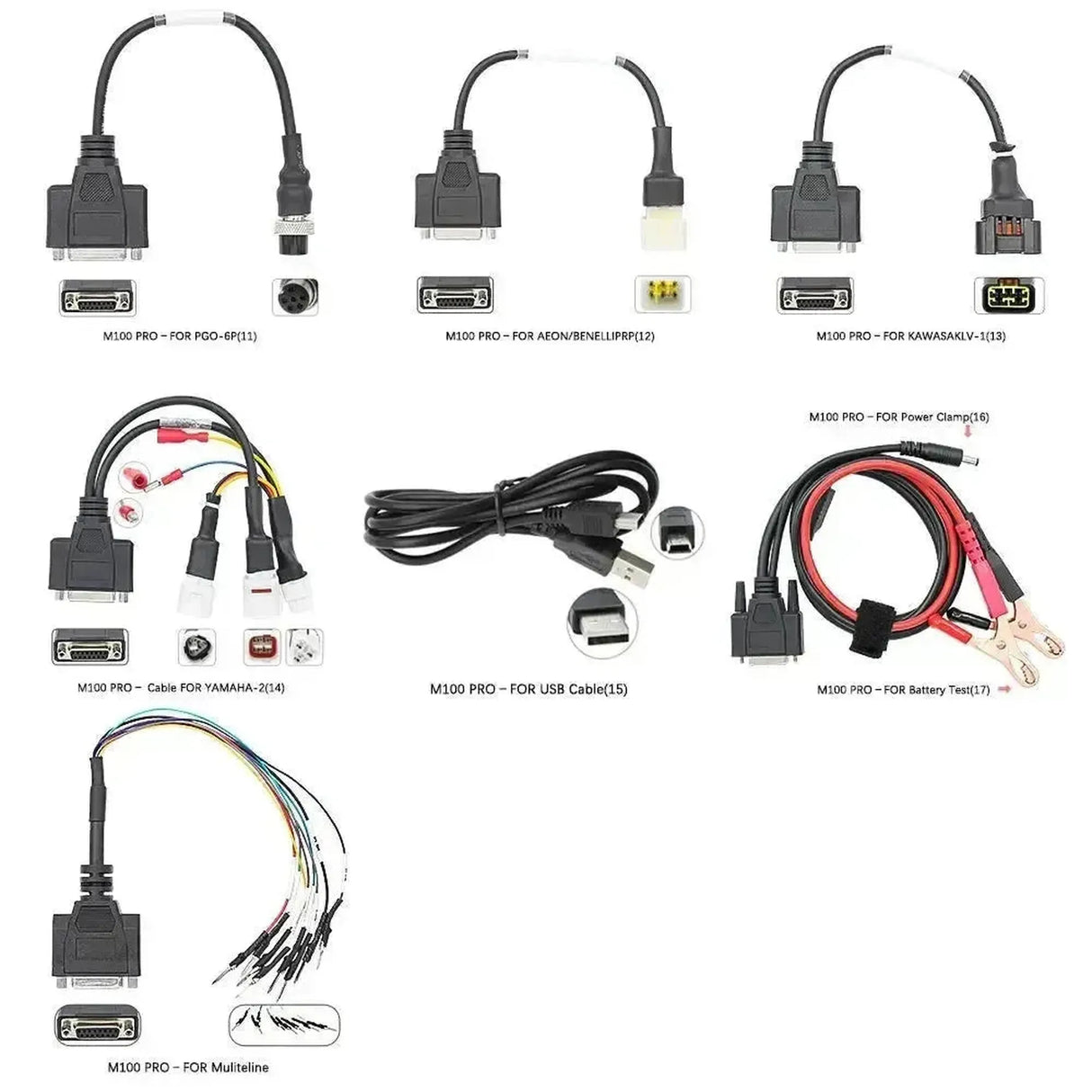 JDiag M100 Pro Appareil de diagnostic complet pour Moto