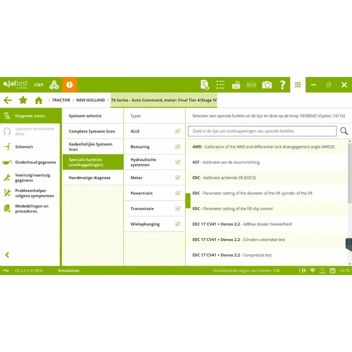 Jaltest AGV (Agricole) Appareil de diagnostic