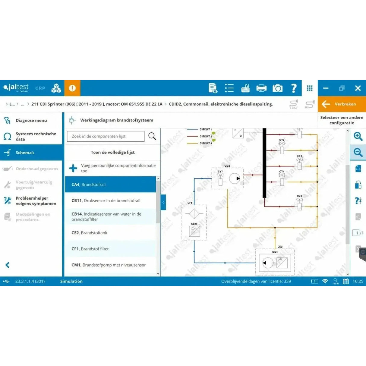 Jaltest Appareil de diagnostic pour véhicules utilitaires légers (LCV)