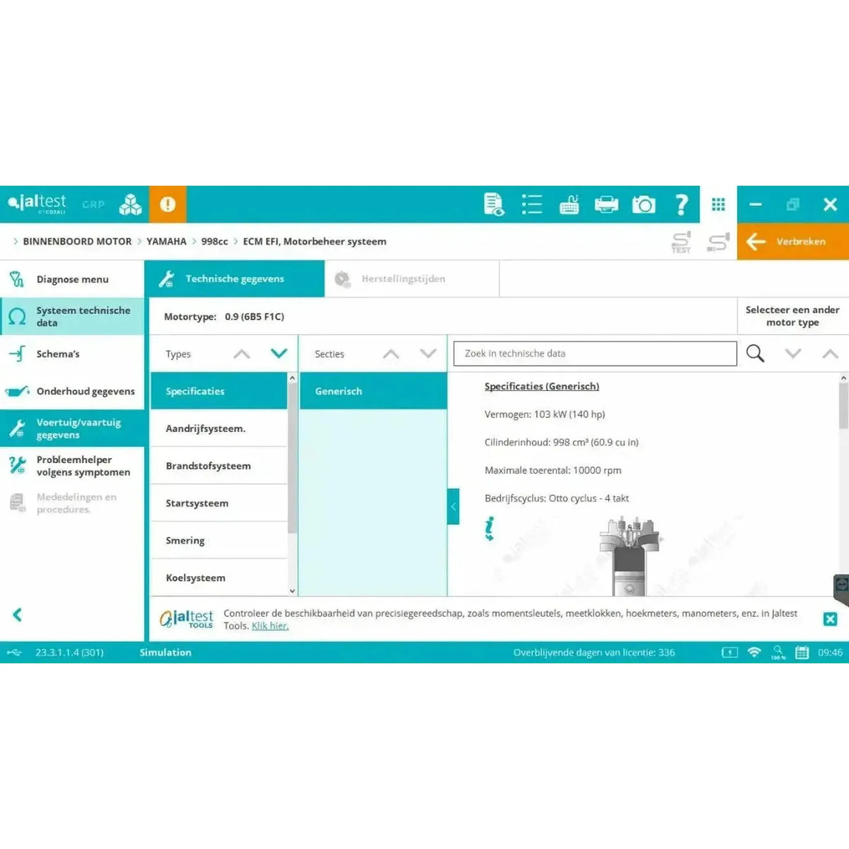 Appareil de diagnostic Jaltest Marine (Intrabord)