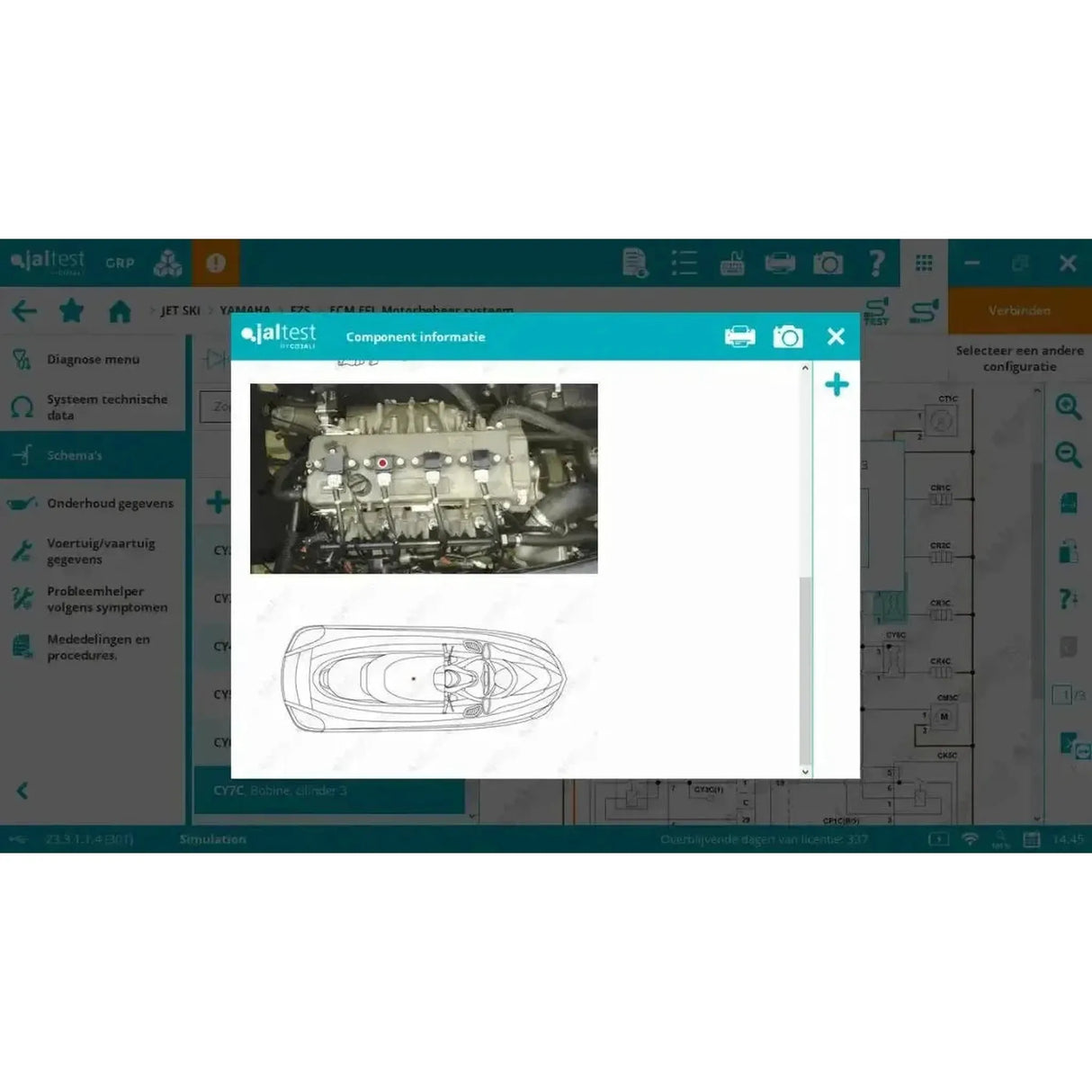 Jaltest Marine (Complet) Appareil de diagnostic