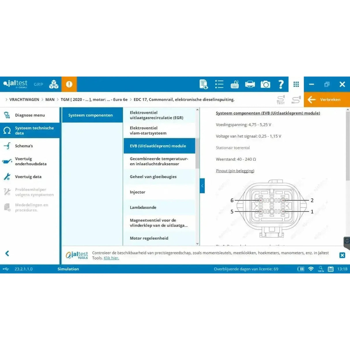 Jaltest Appareil de diagnostic Camion