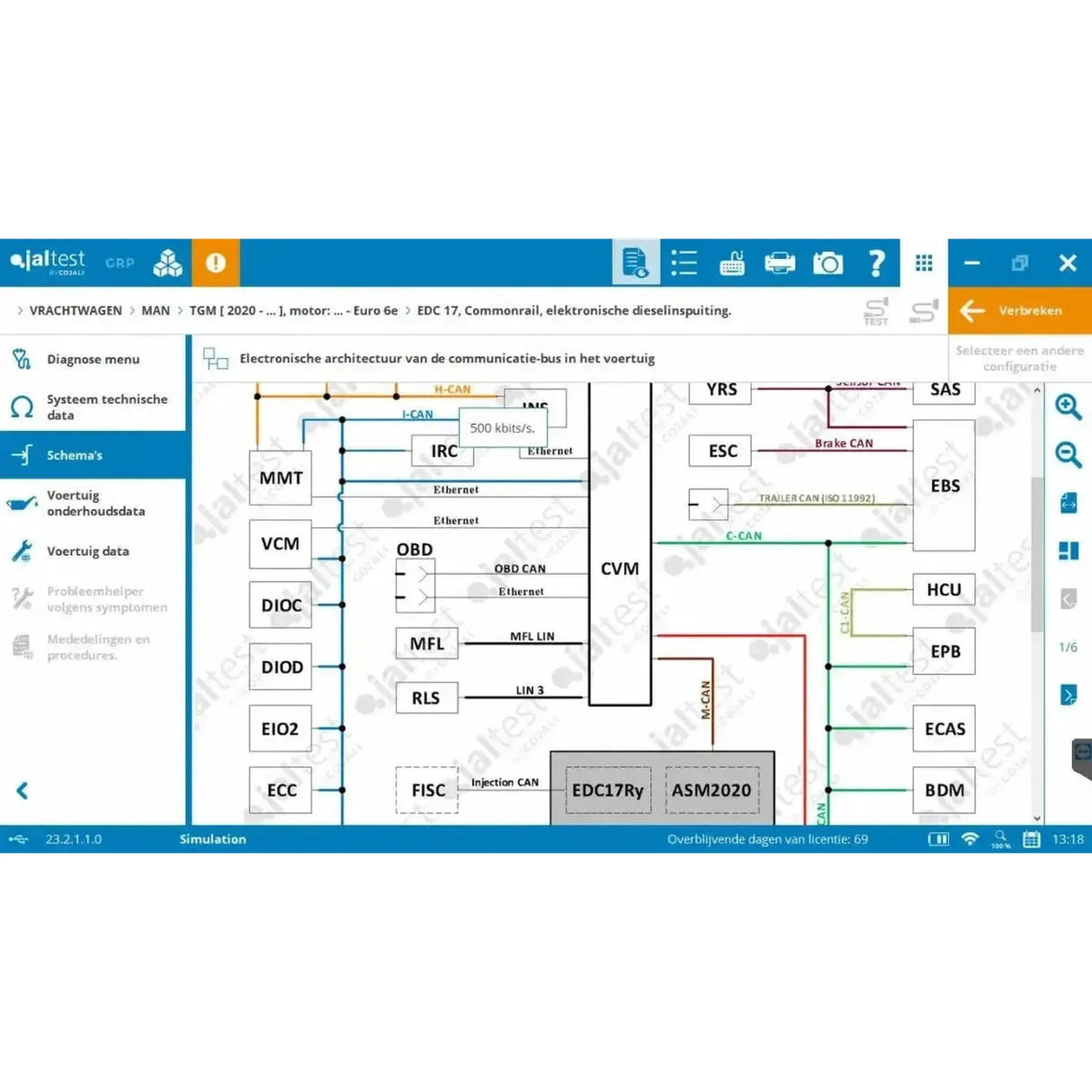 Jaltest Appareil de diagnostic Camion