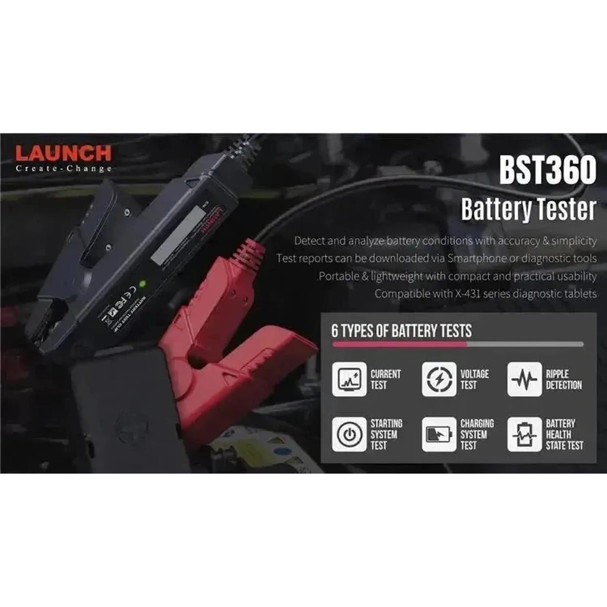 Launch BST360 | Testeur de batterie
