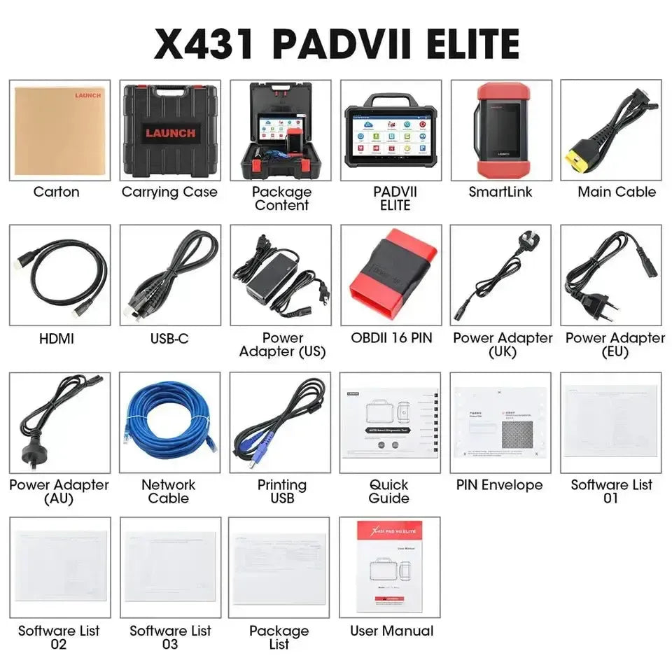 Launch X-431 PAD VII Elite | Appareil de diagnostic | Voiture