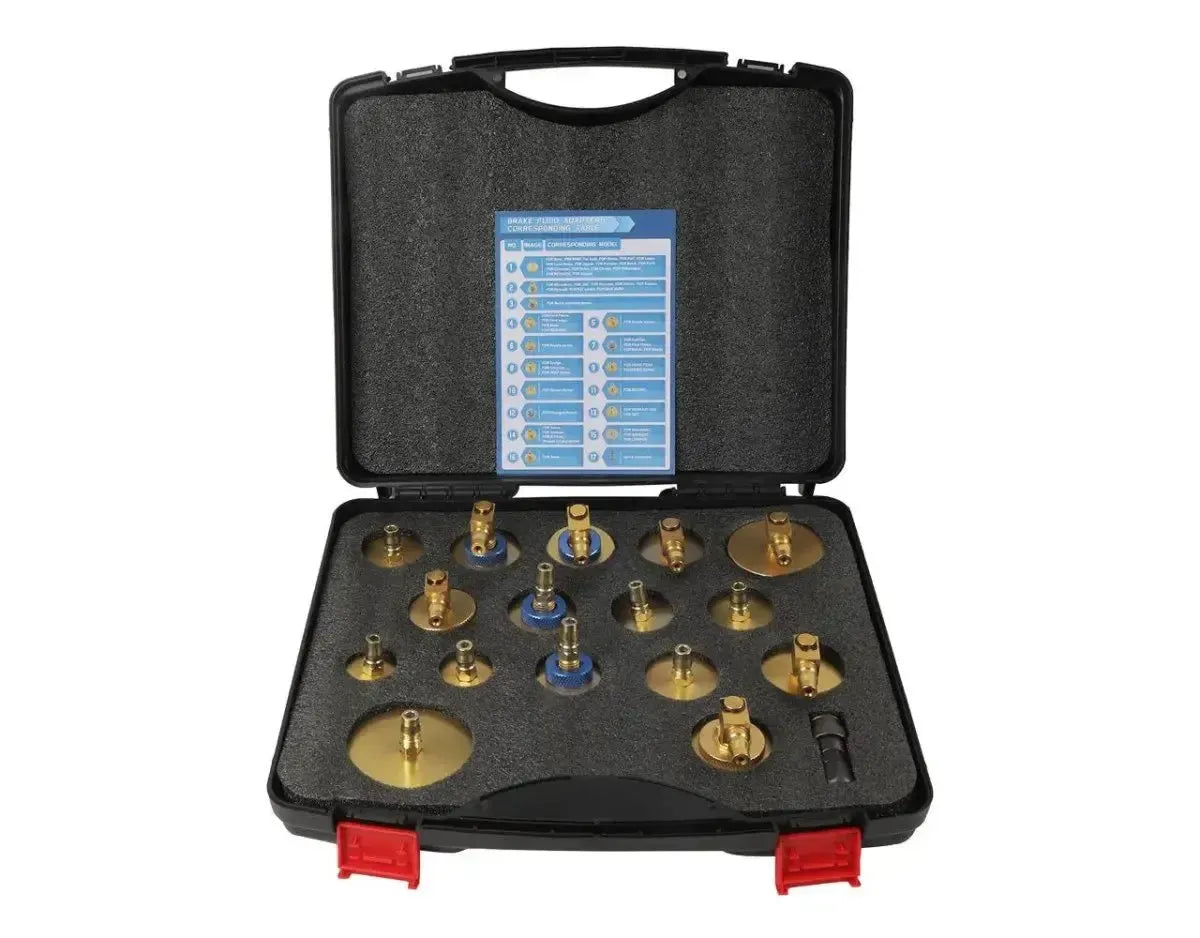 Ensemble d'adaptateurs pour réservoir de liquide de frein 17 pièces