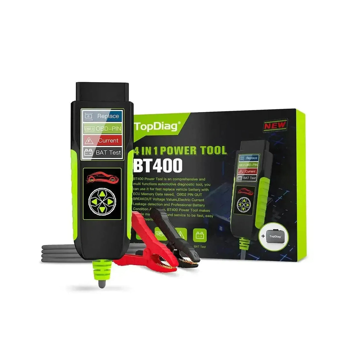 TopDiag BT400 Multifonctionnel | Testeur de batterie