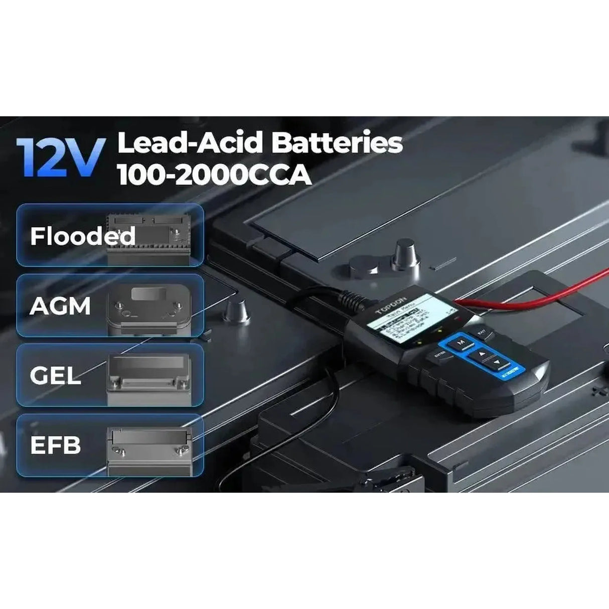 Topdon BT100W | Testeur de batterie