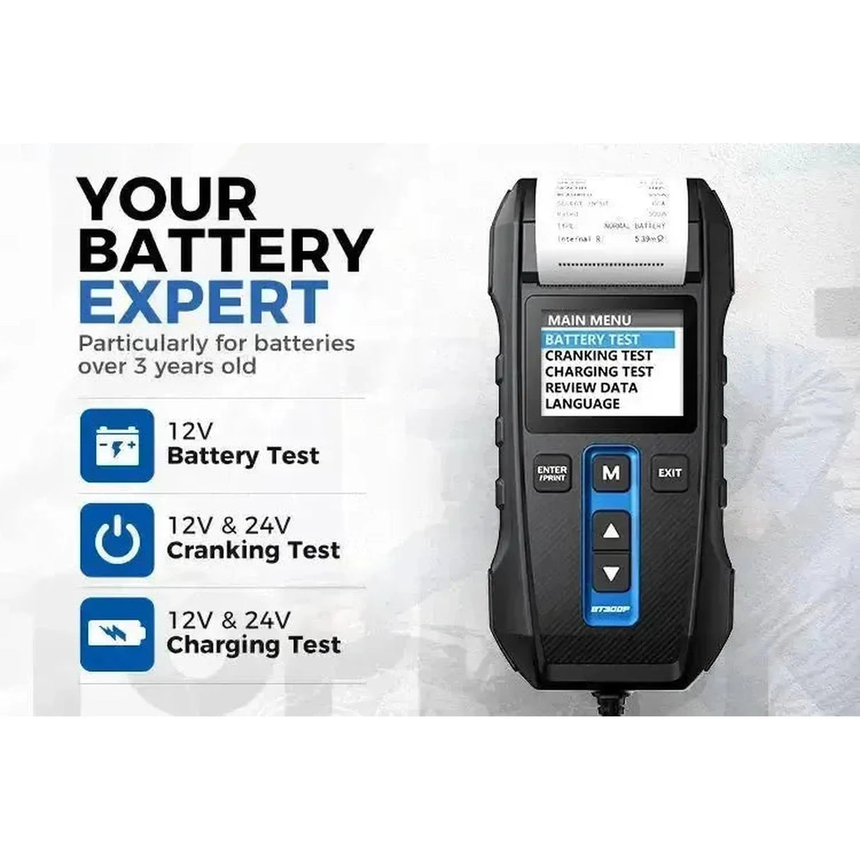 Topdon BT300P | Testeur de batterie