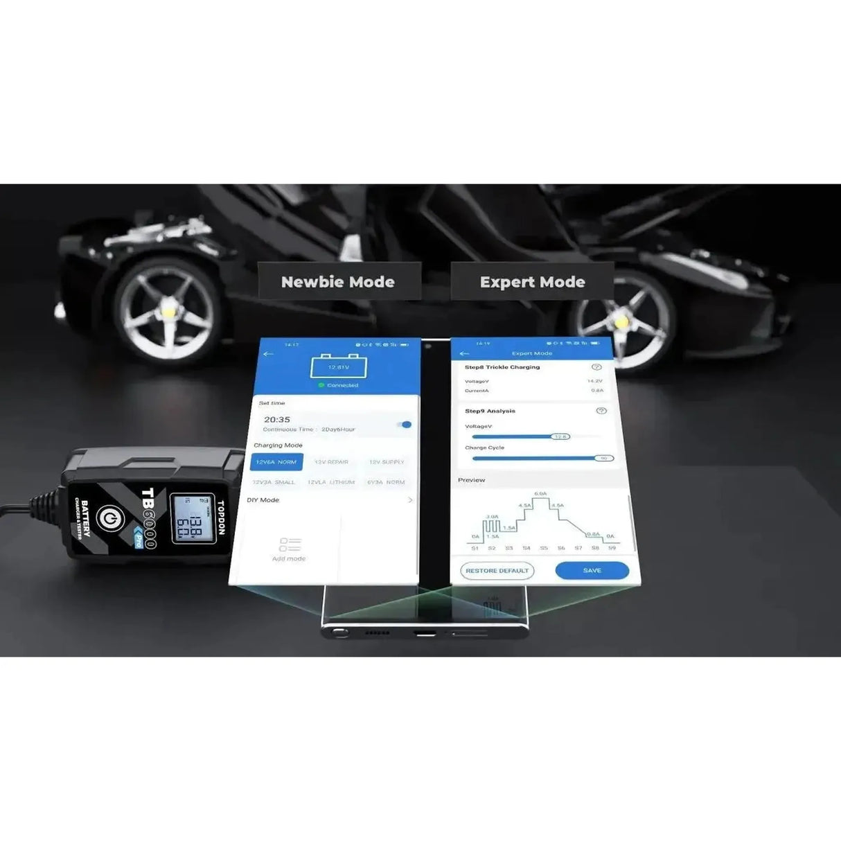 Topdon TB6000Pro | Chargeur d’entretien