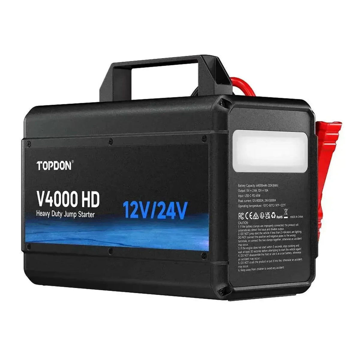 Topdon V4000 HD | Booster de démarrage