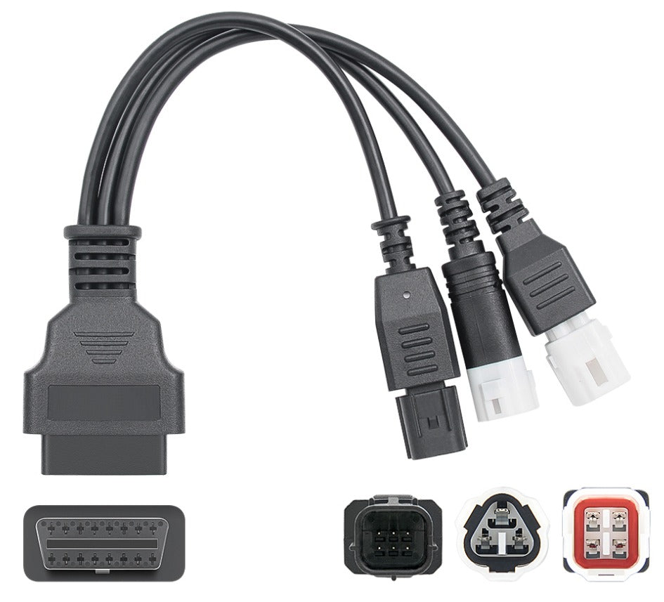 Honda/Yamaha 3+4+6 broches - 16 broches OBD2 Câble adaptateur | Moto