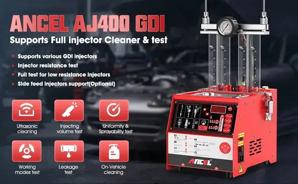 Ancel AJ400 Testeur d'injecteur Benzine GDI