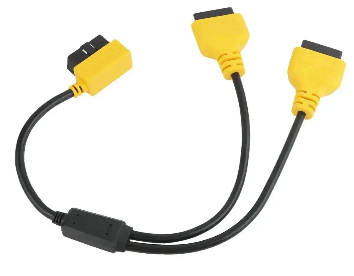 Autool (MOC260) | Câble répartiteur prolongateur OBD2 16 broches 2 pièces (50 cm) | Interface