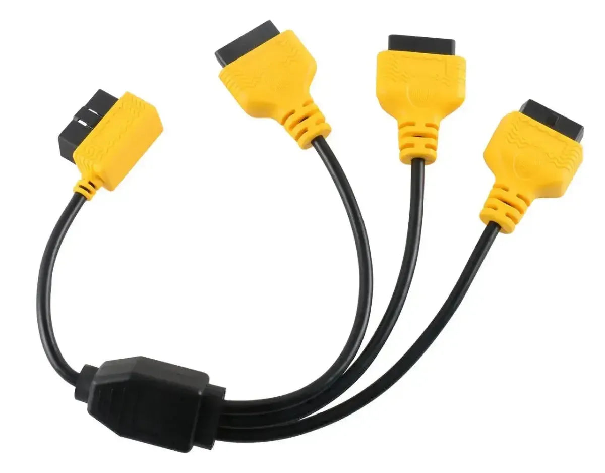 Autool (MOC262) | Câble de rallonge diviseur OBD2 16 broches 3 pièces (50 cm) | Interface
