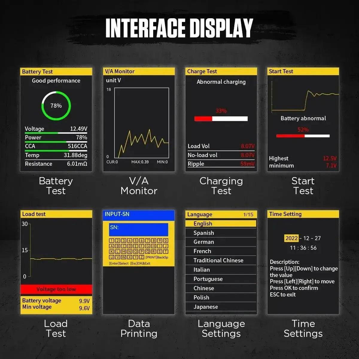Autool BT880 | Testeur de batterie