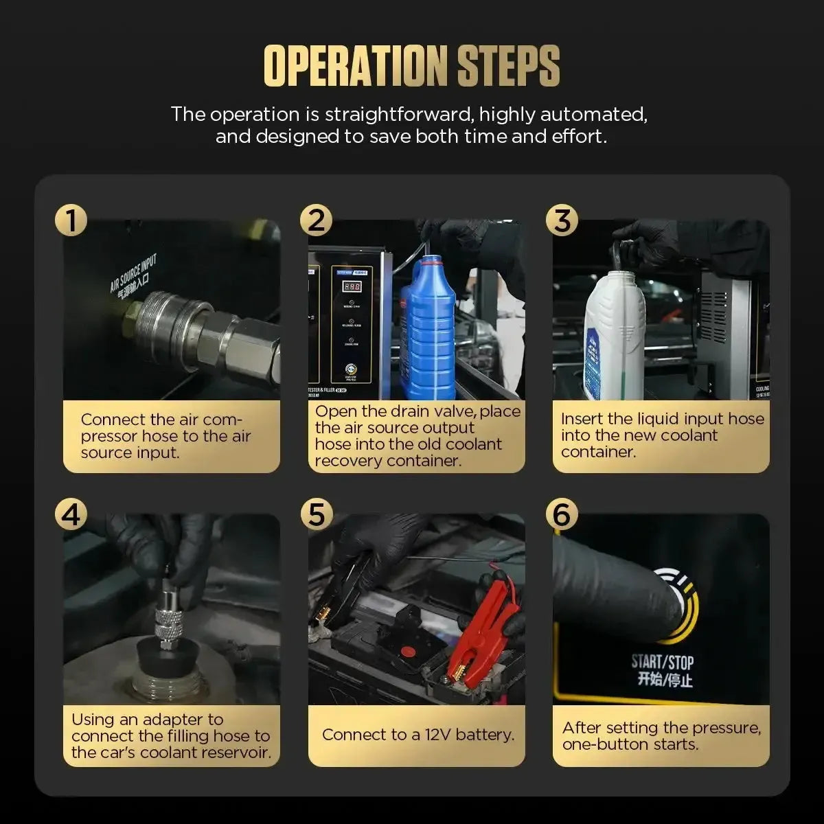Autool SC301 | Testeur de liquide de refroidissement & Purgeur
