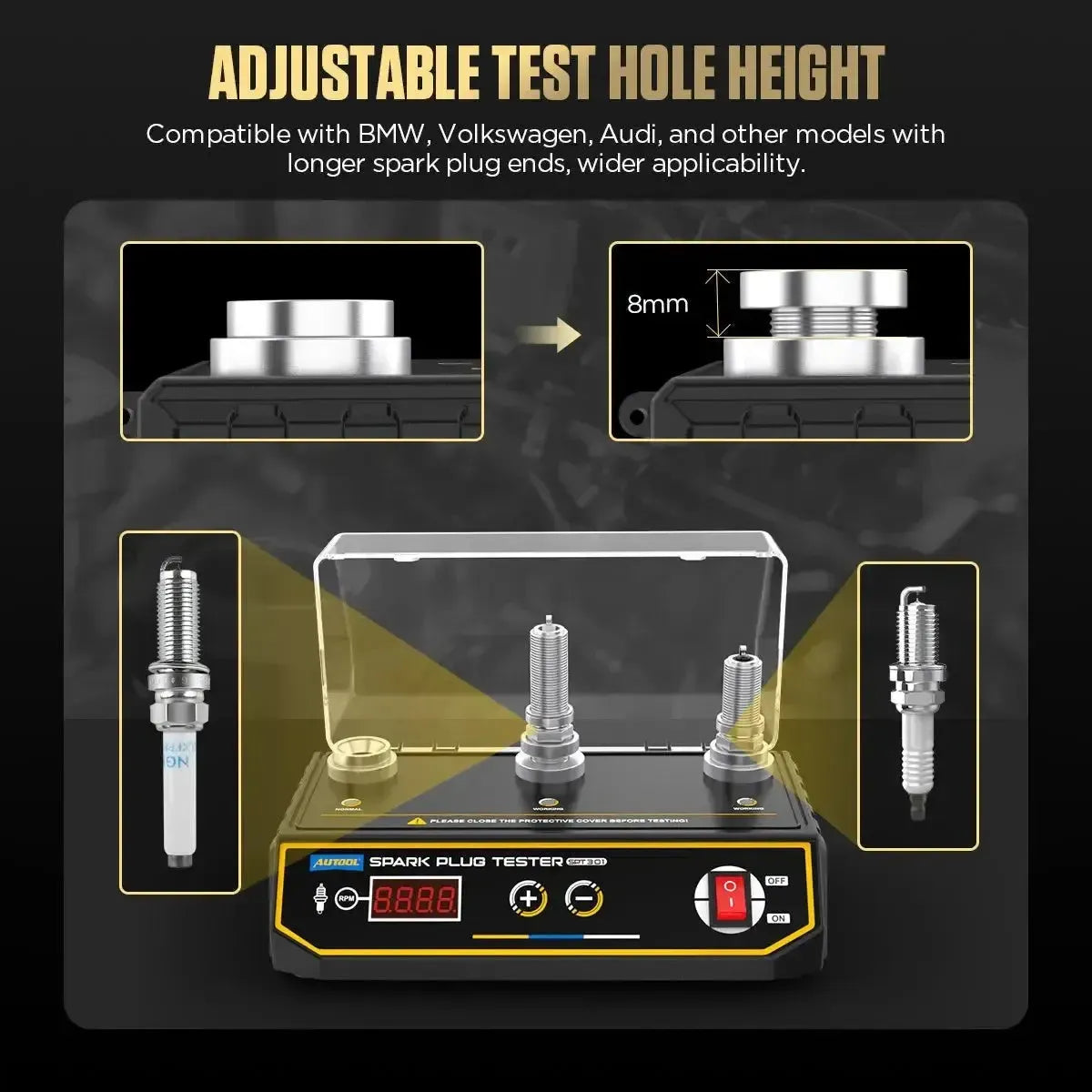 Autool SPT301 | Testeur de bougies d’allumage