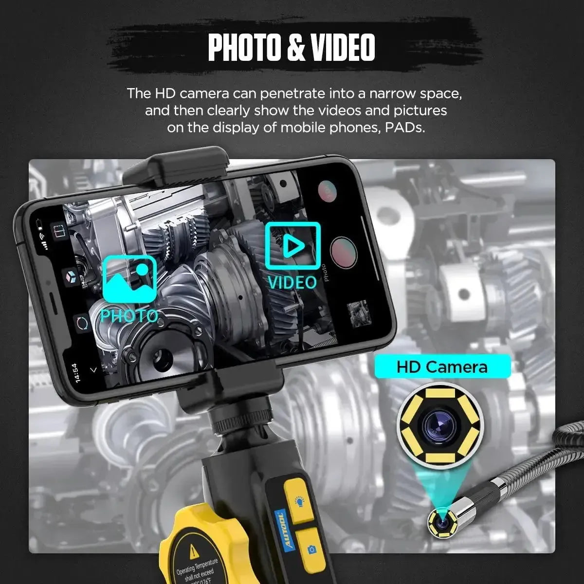 Autool SVB302 | Caméra d'inspection (6.35 mm)