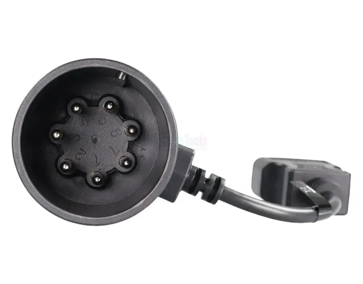 Jaltest (JDC110A) | Adaptateur 7+7 broches CAN ISO 7638 - 16 broches OBD2 | Remorque