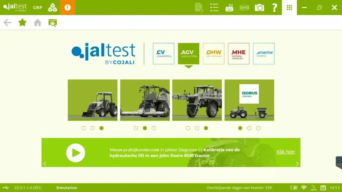 Jaltest AGV (Agricole) Appareil de diagnostic