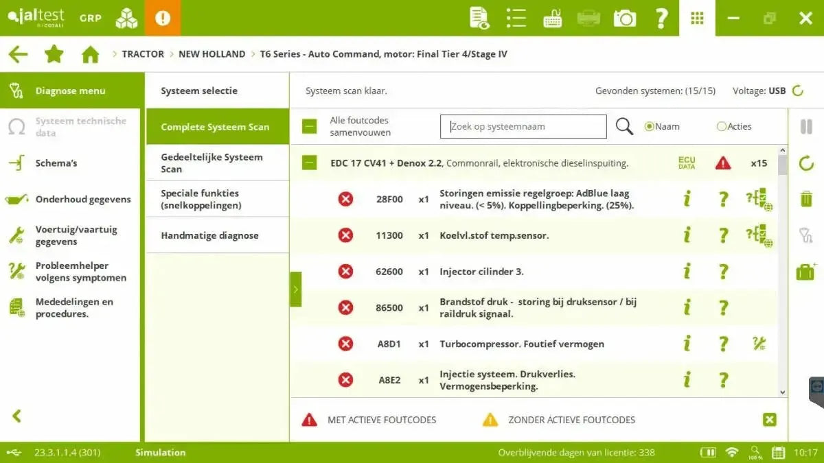 Jaltest AGV (Agricole) Appareil de diagnostic