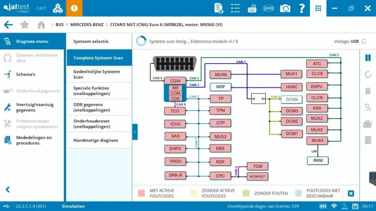 Jaltest Autobus Appareil de diagnostic