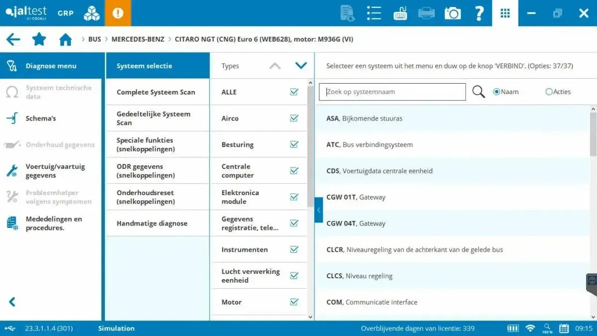 Jaltest Autobus Appareil de diagnostic
