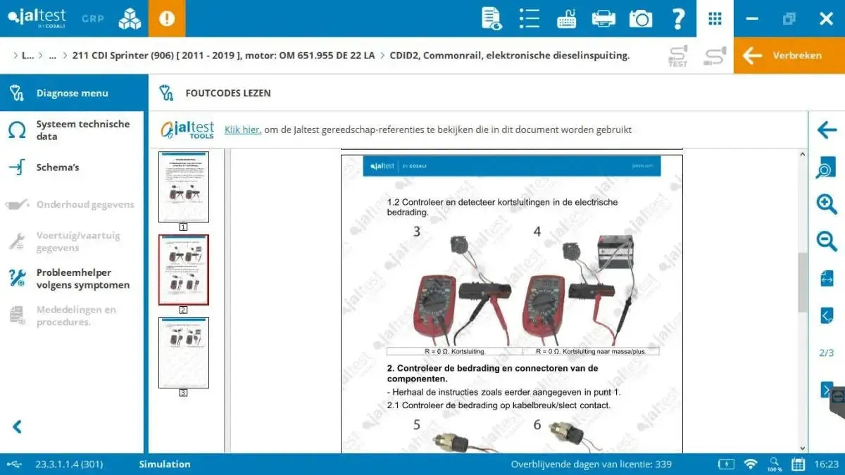 Jaltest VUL (Véhicule Utilitaire Léger) Appareil de diagnostic